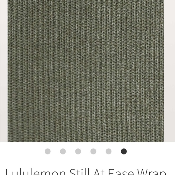 Lululemon Still At Ease Wrap (size 8) Grey Sage - Picture 7 of 10